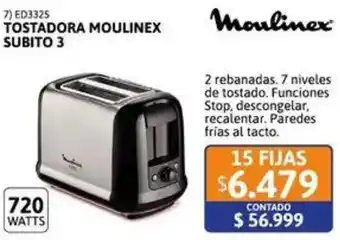 Cetrogar Moulinex tostadora subito 3 oferta