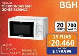 Cetrogar Bgh microondas QCHEF B120M20 oferta