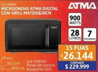 Cetrogar ATMA microondas digital con grill oferta