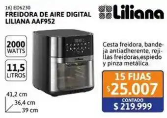 Cetrogar Liliana freidora de aire digital AAF952 oferta