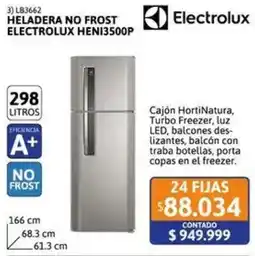 Cetrogar Electrolux heladera no frost oferta