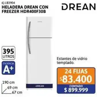 Cetrogar Drean heladera drean con freezer oferta