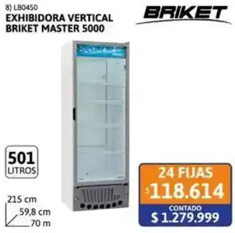 Cetrogar Briket exhibidora vertical master 5000 oferta