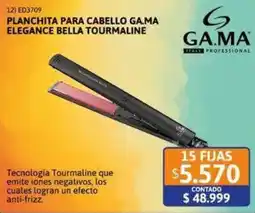 Cetrogar Ga.ma planchita para cabello ga.ma elegance bella tourmaline oferta