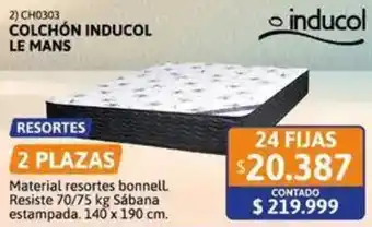 Cetrogar Inducol colchón le mans oferta