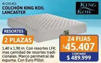 Cetrogar King koil colchon lancaster oferta