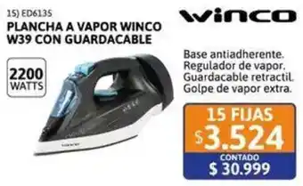 Cetrogar Winco plancha a vapor winco w39 con guardacable oferta