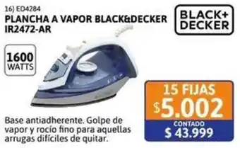 Cetrogar Black&decker plancha a vapor oferta