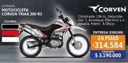 Cetrogar Corven motocicleta corven triax 200 R3 oferta