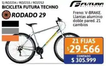 Cetrogar Futura bicicleta futura techno oferta