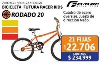 Cetrogar Futura bicicleta racer kids oferta