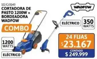 Cetrogar Wadfow cortadora de pasto 1200w + bordeadora oferta