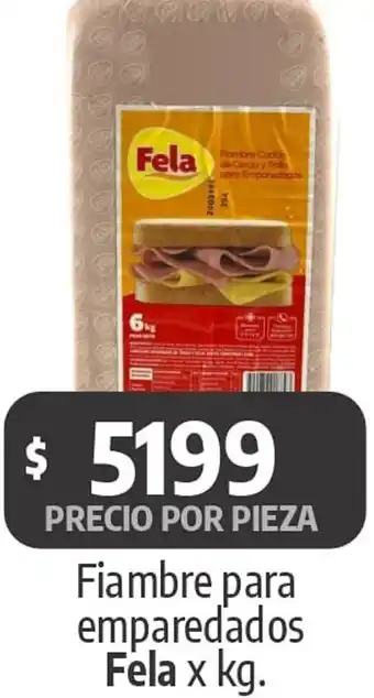 Autoservicio Capo Fela fiambre para emparedados oferta