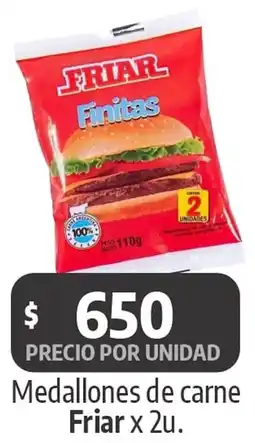 Autoservicio Capo Friar medallones de carne oferta