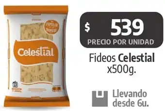 Autoservicio Capo Celestial fideos oferta