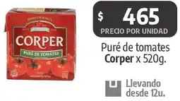 Autoservicio Capo Corper puré de tomates oferta