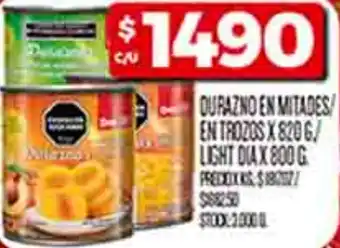 Supermercados DIA Durazno en mitades en trozos oferta