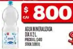 Supermercados DIA Dia agua mineralizada oferta