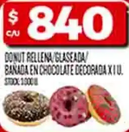 Supermercados DIA Donut rellena/glaseada/ banada en chocolate decoradaxiu oferta