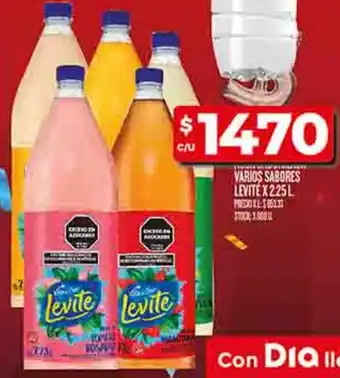 Supermercados DIA Levite varios sabores oferta