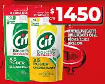 Supermercados DIA Cif lavavallas bioactive lima/umon oferta