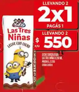 Supermercados DIA Las tres ninas leche chocolatada oferta