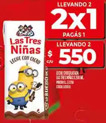 Supermercados DIA Las tres ninas leche chocolatada oferta