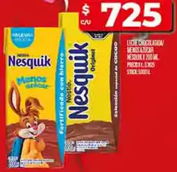 Supermercados DIA Leche chocolatada menos azucar nesquik oferta