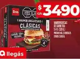 Supermercados DIA Dia hamburguesas de carne oferta