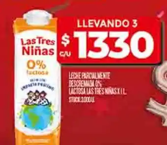 Supermercados DIA Las Tres Niñas 0% lactosa oferta