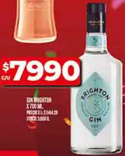 Supermercados DIA Brighton gin oferta