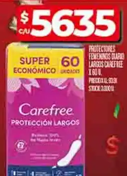 Supermercados DIA Carefree protectores femeninos diario oferta