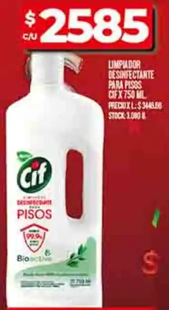 Supermercados DIA Cif limpiador desinfectante para pisos oferta