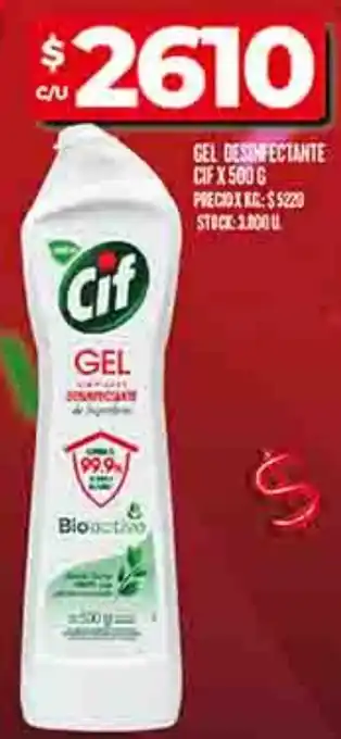 Supermercados DIA Cif gel desinfectante oferta