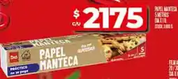 Supermercados DIA Dia papel manteca oferta