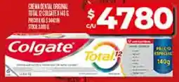 Supermercados DIA Colgate crema dental original total 12 oferta