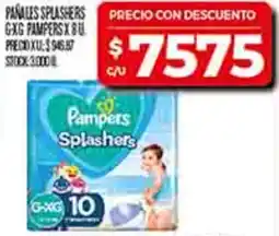 Supermercados DIA PAMPERS PAÑALES SPLASHERS oferta