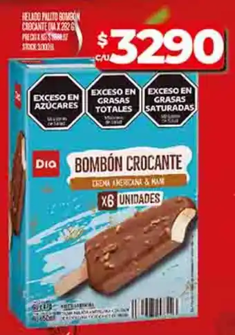 Supermercados DIA Dia helado palito bombon crocante oferta