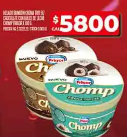 Supermercados DIA Helado bombon crema toffee chocolate con dulce de leche chump frigor oferta