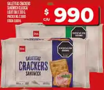 Supermercados DIA Dia galletitas crackers sandwich clasica licht oferta