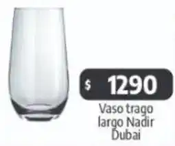 Autoservicio Capo Nadir dubai vaso trago largo oferta