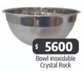 Autoservicio Capo Crystal rock bowl inoxidable oferta