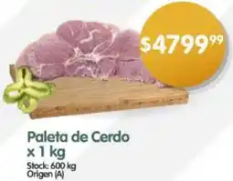 Supermercados Buenos Días Paleta de cerdo oferta