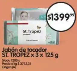 Supermercados Buenos Días St. tropez jabón de tocador oferta