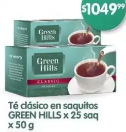 Supermercados Buenos Días Green hills té clásico en saquitos oferta