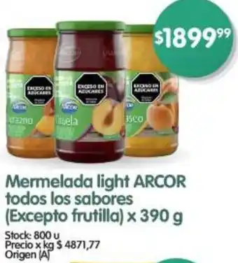 Supermercados Buenos Días Arcor mermelada light todos los sabores oferta