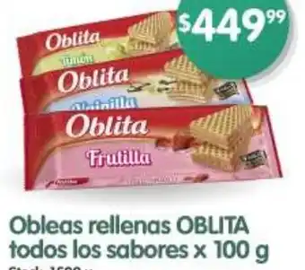 Supermercados Buenos Días Oblita obleas rellenas todos los sabores oferta