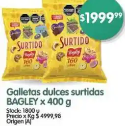 Supermercados Buenos Días Bagley galletas dulces surtidas oferta