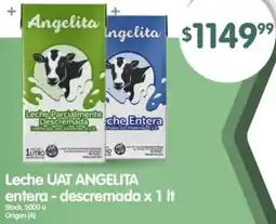 Supermercados Buenos Días Uat angelita leche entera - descremada oferta