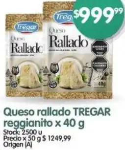 Supermercados Buenos Días Tregar queso rallado reggianito oferta